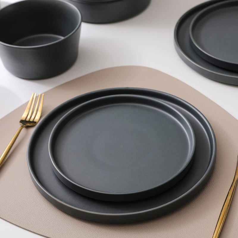Stone Lain Coupe Dinnerware Set, Service for 4, Gray Matte Home & Garden > Kitchen & Dining > Tableware > Dinnerware Stone Lain Gray Service For 8, 7-inch Pasta Bowl 