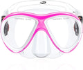 Findway Kids Swim Goggles,Anti-Leak Kids Swimming Goggles with Nose Cover,Uv Protection Swim Goggles for Kids 4-16 Boy &Girl Sporting Goods > Outdoor Recreation > Boating & Water Sports > Swimming > Swim Goggles & Masks findway Rose Pink  