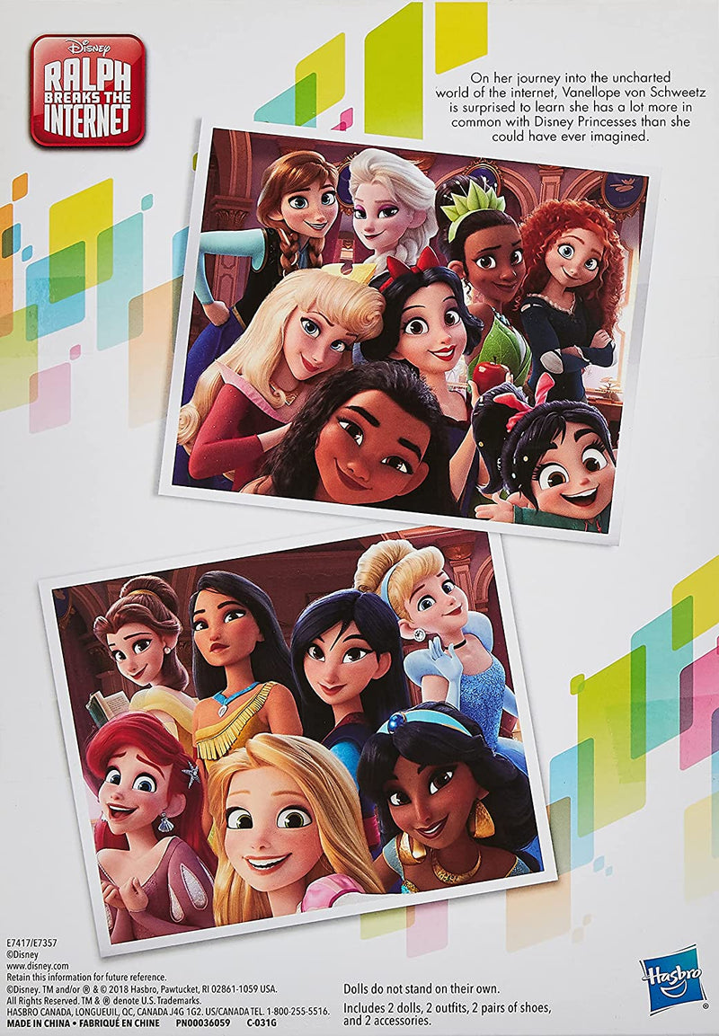 Disney Princess Ralph Breaks the Internet Movie Dolls, Elsa & Anna Dolls with Comfy Clothes & Accessories Sporting Goods > Outdoor Recreation > Winter Sports & Activities Hasbro   