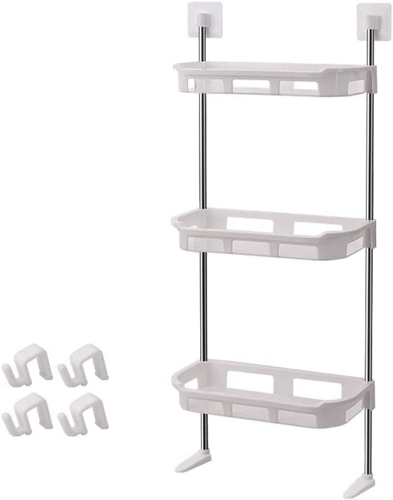 Over the Toilet Storage 3-Shelf Bathroom Organizer over the Toilet, No Drilling Space Saver with Wall Mounting Design Multifunctional Toilet Rack, Toilet Storage Rack Easy to Assemble, White Home & Garden > Household Supplies > Storage & Organization chonaqingxinboyashangmaoyouxiangongshi   