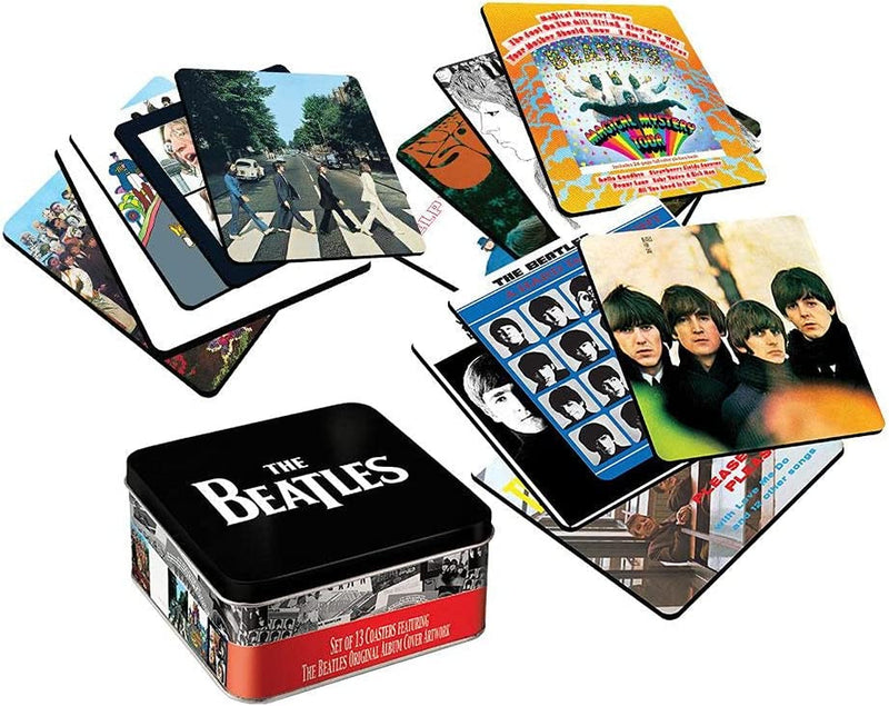 The Beatles Album Cover 13 Pc. Coaster Set with Tin Storage Box Home & Garden > Kitchen & Dining > Barware Vandor   