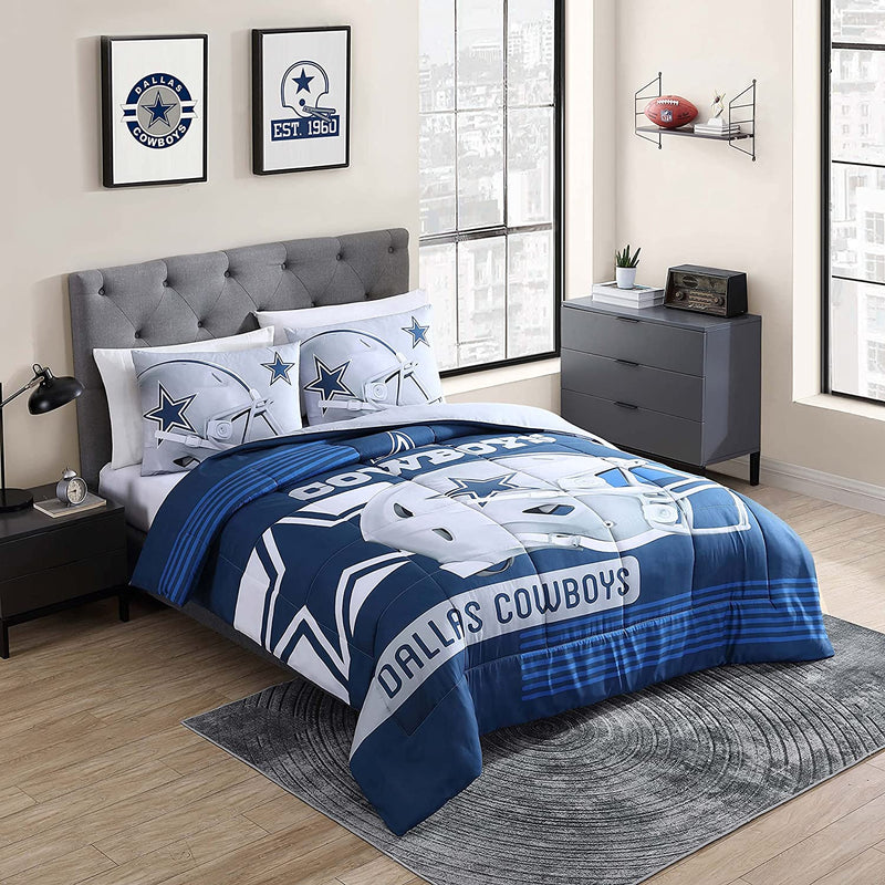 NFL Bedding Comforter Set Officially Licensed Luxurious down Alternative with Shams Team Print, Green Bay Packers, Full/Queen Home & Garden > Linens & Bedding > Bedding > Quilts & Comforters Sweet Home Collection Dallas Cowboys Full/Queen 