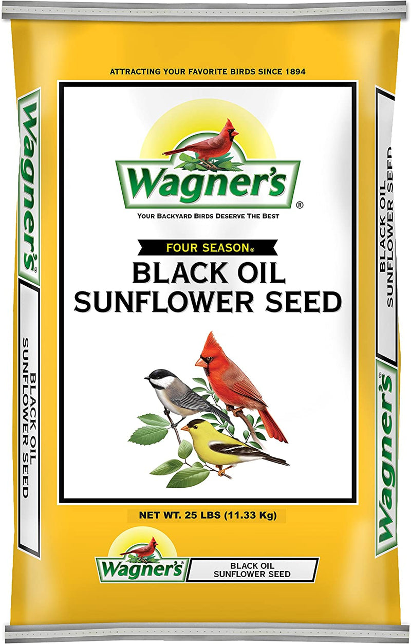 Wagner'S 76027 Black Oil Sunflower Wild Bird Food, 25-Pound Bag Animals & Pet Supplies > Pet Supplies > Bird Supplies > Bird Food Wagner's Food 25-Pound Bag 