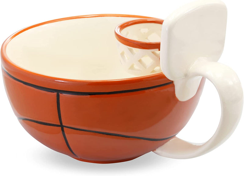MAX'IS Creations | the Mug with a Hoop | Ceramic Coffee & Hot Chocolate Mug, Cereal, Soup Bowl | 16OZ Cup | Best Novelty Gift Idea for Coaches, Dad, Mom, Kids, Birthday, Basketball & All Sport Lovers Sporting Goods > Outdoor Recreation > Winter Sports & Activities MAX'IS Creations   