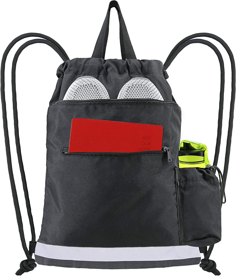 Drawstring Backpack Gym Backpack Sports Bag for Swim Women Men Workout Bag Draw String Back Sack for Soccer Beach Gear