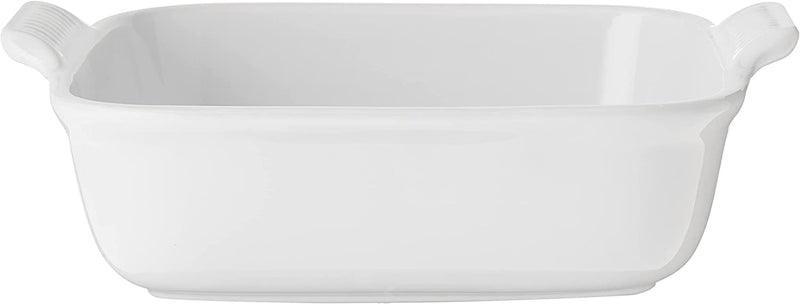 Le Creuset Stoneware Heritage Set of 2 Square Dishes , Small - 18 Oz. & Medium - 2 Qt., White Home & Garden > Kitchen & Dining > Cookware & Bakeware Le Creuset   