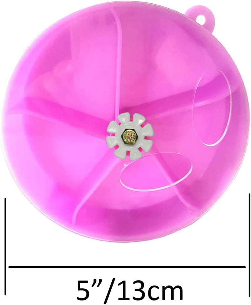 Bird Creative Foraging System Wheel Seed Food Ball Rotate Training Toy for Small and Medium Parrots Parakeet Cockatiel Conure (Purple) Animals & Pet Supplies > Pet Supplies > Bird Supplies > Bird Toys Wontee   