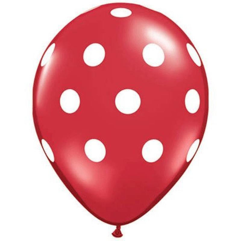 Red Polka Dot Balloons (10 Pack) - 12 Inch Inflatable Latex Balloons, Red Birthday or Christmas Party Decorations, Polka Dot Red Holiday Wedding Supplies, Latex by Parties Weddings Events Arts & Entertainment > Party & Celebration > Party Supplies Parties Weddings Events   