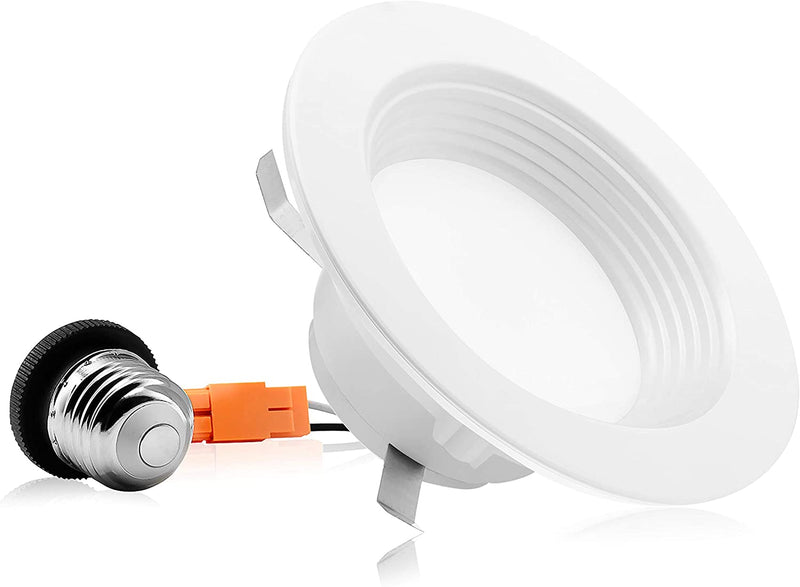 PARMIDA (1 Pack) 4 Inch Dimmable LED Recessed Lighting, Retrofit Downlight, 9W (65W Replacement), 600Lm, Baffle Trim, Ceiling Can Lights, Energy Star & Etl-Listed, 5 Year Warranty, 5000K (Day Light) Home & Garden > Lighting > Flood & Spot Lights Parmida LED Technologies   