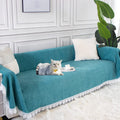 Sofa Covers Couch Slipcover Couch Covers for 3 Cushion Couch- Couch Slipcovers Furniture Protector for Dogs,Stretch Sofa Throw Cover for Living Room,Thick Chenille Fabric (71" X118",Blue) Home & Garden > Decor > Chair & Sofa Cushions Balun Admhail Cypress Green  