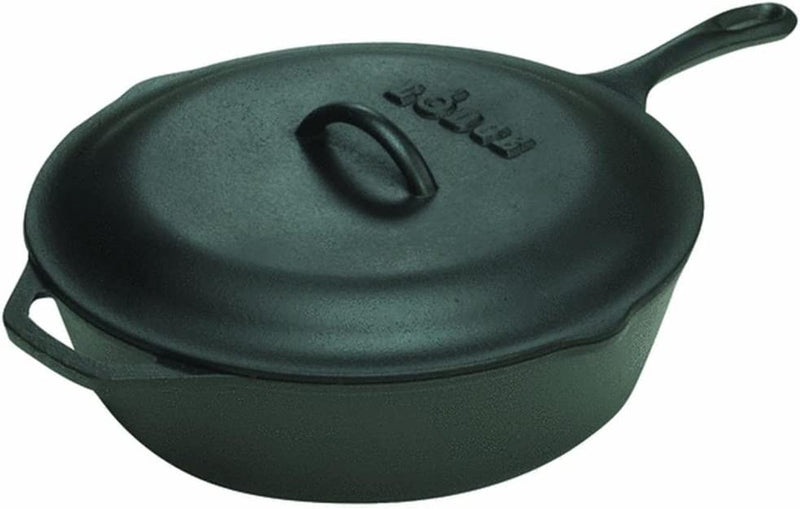 Lodge LCC3 Cast Iron Combo Cooker, Pre-Seasoned, 3.2-Quart Sporting Goods > Outdoor Recreation > Fishing > Fishing Rods Lodge  with Lid Cast Deep Skillet 3 Quart