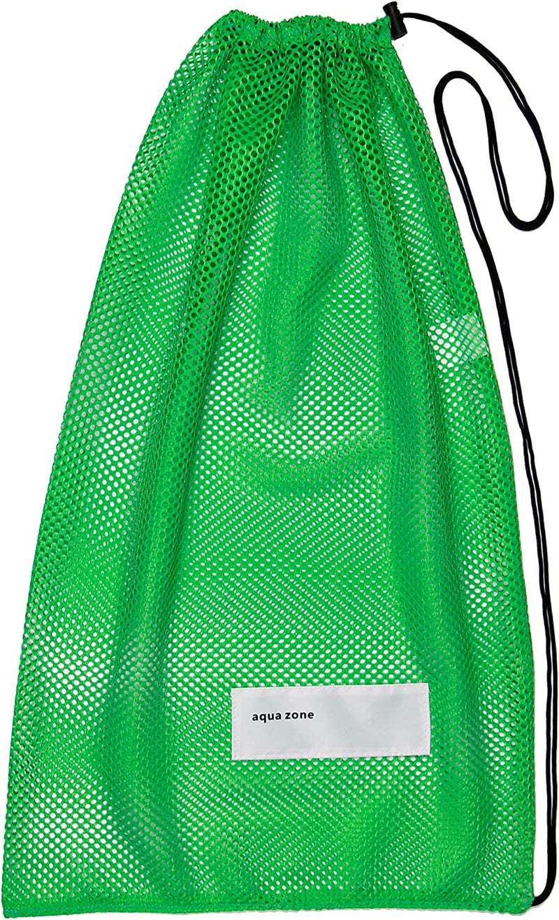 Mesh Bag Drawstring Sports Equipment Bags for Swimming Beach Diving Travel Gym Sporting Goods > Outdoor Recreation > Boating & Water Sports > Swimming Teng Xin Neon Green 18*30 