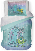 Jay Franco Disney Pixar Monsters Inc Full Comforter & Sham Set Set - Super Soft Kids Bedding - Fade Resistant Microfiber (Official Disney Pixar Product) Home & Garden > Linens & Bedding > Bedding Jay Franco Blue - Monsters Inc Full 