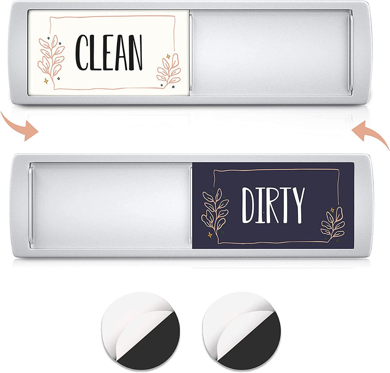 Dishwasher Magnet Clean Dirty Sign Indicator, Trendy Universal Kitchen Dish Washer Refrigerator Magnet, Super Strong Magnet with Stickers for Kitchen Organization and Storage (Green & Red) Home & Garden > Household Supplies > Storage & Organization iClevr Pink Frame Floral  