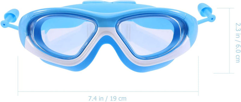 BESPORTBLE 2Pcs Swim Glasses Toddler Wide Vision Swim Goggles Swimming Eyewear for Kids Beach Swimming Pool Anti-Fog Goggles Sporting Goods > Outdoor Recreation > Cycling > Cycling Apparel & Accessories BESPORTBLE   