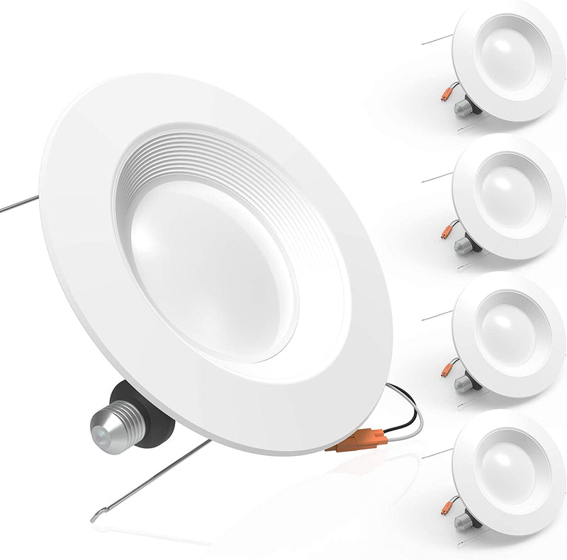 Heybright HB-BT-5/6IN-4PK-3000K 4 Pack 5/6 Inch Dimmable LED Downlight, Baffle Trim 650 LM, Damp Rated, Simple Retrofit Installation UL Listed (3000K) Recessed Lights, 4 PK, 3000 K Home & Garden > Lighting > Flood & Spot Lights HANGZHOU HEYBRIGHT LIFESTYLE CO.,LTD   