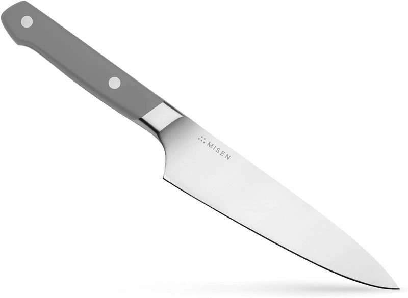 Misen 5.5 Inch Utility Knife - Medium Kitchen Knife for Chopping and Slicing - High Carbon Steel Sharp Cooking Knife, Blue Home & Garden > Kitchen & Dining > Kitchen Tools & Utensils > Kitchen Knives Misen Gray 5.5 Inch 