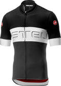 Castelli Cycling Prologo VI Jersey for Road and Gravel Biking L Cycling Sporting Goods > Outdoor Recreation > Cycling > Cycling Apparel & Accessories Castelli Black Ivory Dark Grey Large 