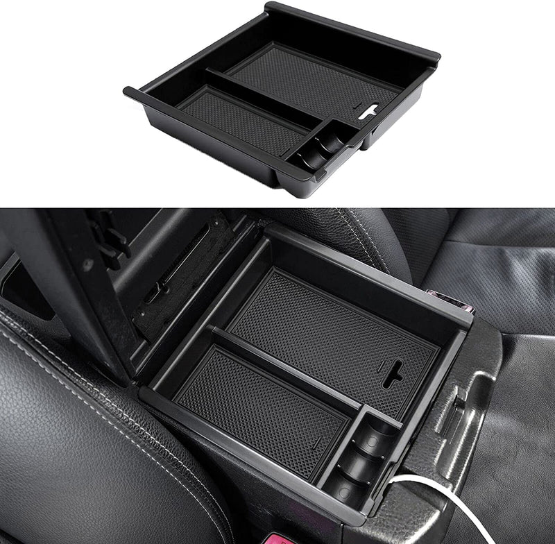 JDMCAR Compatible with Center Console Organizer 2023 Toyota Tacoma Accessories 2022 2021 2020 2019 2018 2017 2016, Tacoma Insert ABS Black Material Tray Sporting Goods > Outdoor Recreation > Winter Sports & Activities JDMCAR black  