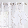 Lazzzy Sheer Curtains 63 Inch Length 2 Panels Set Farmhouse Floral Curtains Living Room Laundry Room Dining Room Bedroom Curtains Window Treatments Rustic Semi Sheer Curtains Rod Pocket Blue on White Home & Garden > Decor > Window Treatments > Curtains & Drapes Lazzzy *White 84"L 