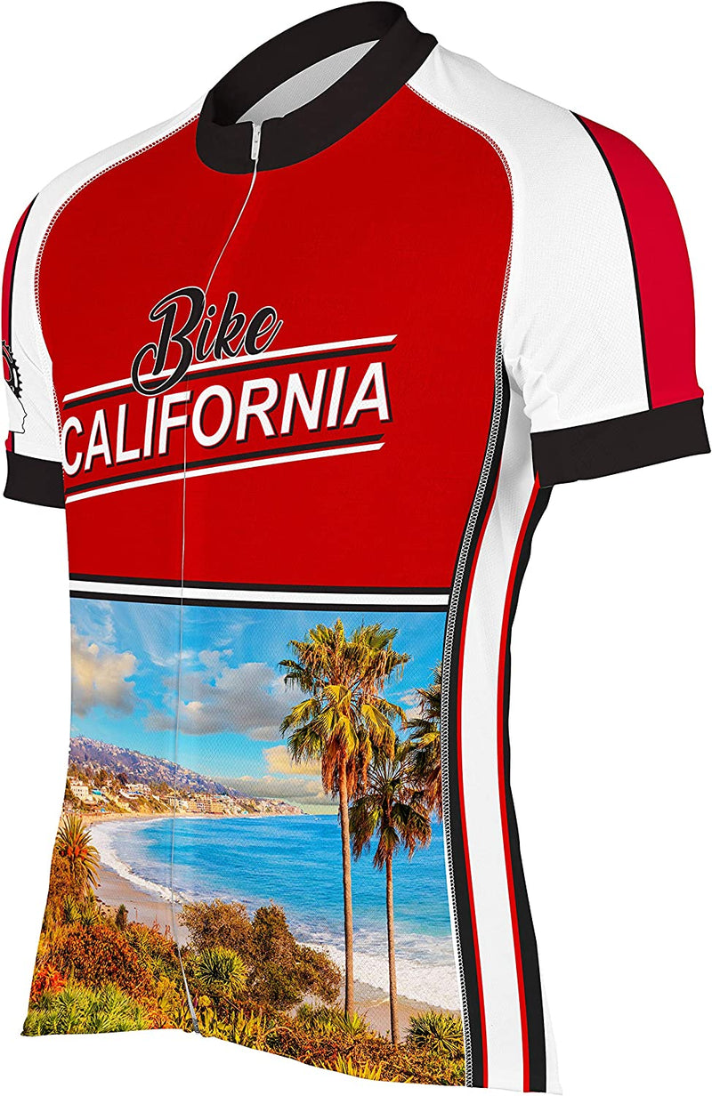 CORVARA BIKE WEAR Bike California Men'S Cycling Short Sleeve Bike Jersey Sporting Goods > Outdoor Recreation > Cycling > Cycling Apparel & Accessories CORVARA BIKE WEAR   