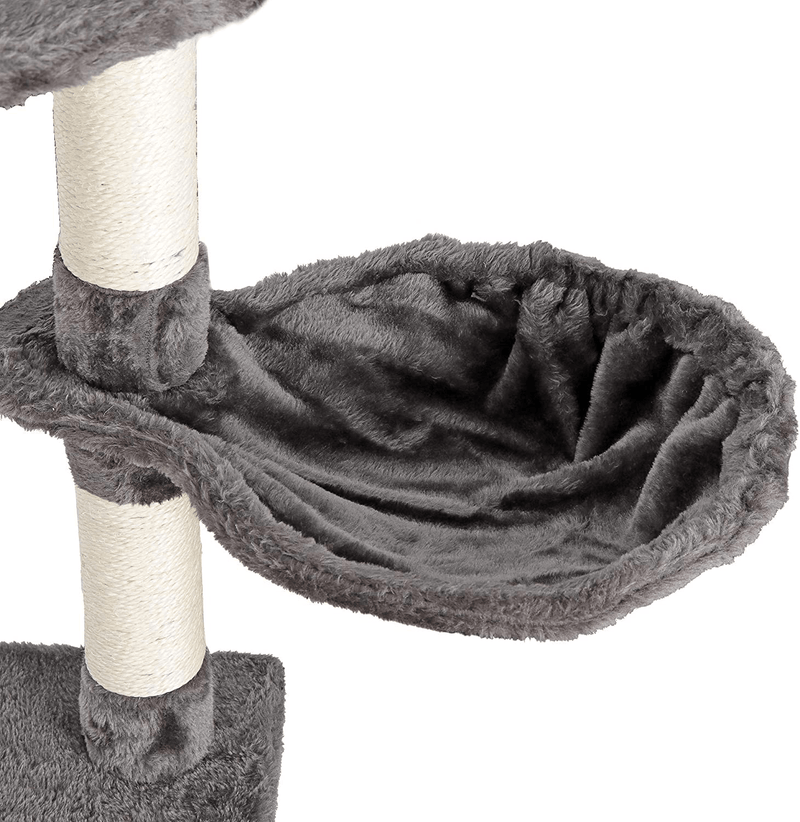 79 Inches Multi-Level Cat Tree Tower with Scratching Posts Perch Hammock Pet Furniture Kitten Activity Tower Kitty Play House