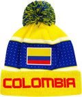 Icon Sports World Soccer Country Pegged Beanie Sporting Goods > Outdoor Recreation > Winter Sports & Activities Icon Sports Colombia | Yellow  