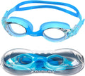 COPOZZ Kids Swimming Goggles, Toddler Swim Goggles No Leaking anti Fog for Boys Girls(Age 3-12) Sporting Goods > Outdoor Recreation > Boating & Water Sports > Swimming > Swim Goggles & Masks COPOZZ Light Blue  