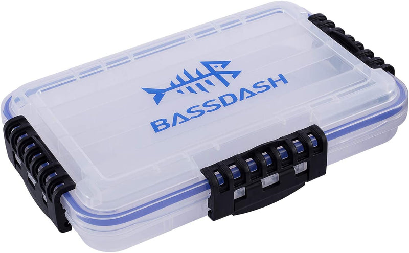 BASSDASH 3600 3670 3700 Tackle Storage Waterproof Utility Tackle Boxes Fishing Lure Tray with Adjustable Dividers Sporting Goods > Outdoor Recreation > Fishing > Fishing Tackle Bassdash Waterproof 3600 (10.63" x 7.09" x 1.89")  