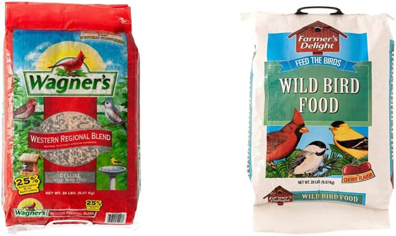 Wagner'S 62008 Western Regional Blend Wild Bird Food, 20-Pound Bag Animals & Pet Supplies > Pet Supplies > Bird Supplies > Bird Food Wagner's Wild Bird Food + Cherry Flavor, 20-Pound  