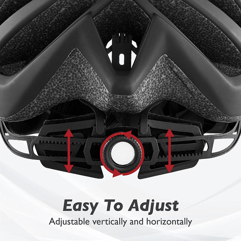 Team Obsidian Airflow Adult Bike Helmet - Lightweight Helmets for Adults with Reinforcing Skeleton - Unisex Bicycle Helmets for Women and Men - Comfortable and Breathable Cycling Mountain Bike Helmet