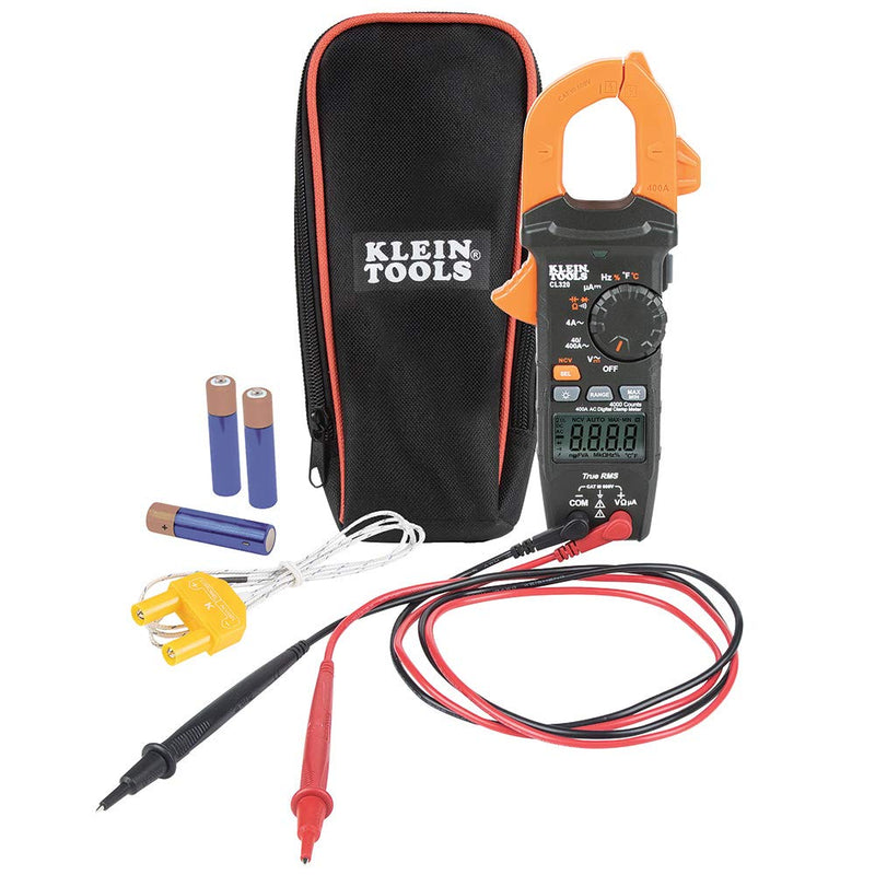 Klein Tools CL320KIT HVAC Kit for HVAC Testing; Digital Clamp Meter, Non-Contact Voltage Tester, and Infrared/Probe Thermometer Sporting Goods > Outdoor Recreation > Fishing > Fishing Rods Klein Tool Clamp Meter  