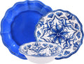 Prepara Decorative Antique Floral 12 Piece Melamine Dinnerware, Unique Dish Set for Parties or Everyday Use, Service for 4 Home & Garden > Kitchen & Dining > Tableware > Dinnerware Prepara Blue and White Floral  