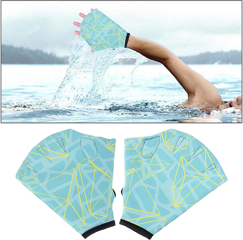 B Baosity Swimming Webbed Gloves Water Aerobics Surfing Water Resistance Training Gloves with Wrist Strap