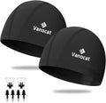 2 Pack Lycra Swim Caps for Women Men, High Elasticity Spandex Fabric Swimming Caps for Long/Short Hair, Comfortable Swim Hats with Ear Plugs & Nose Clip Sporting Goods > Outdoor Recreation > Boating & Water Sports > Swimming > Swim Caps HUNAN MYSTYLE SPORT CO.，LTD. Black+Black  