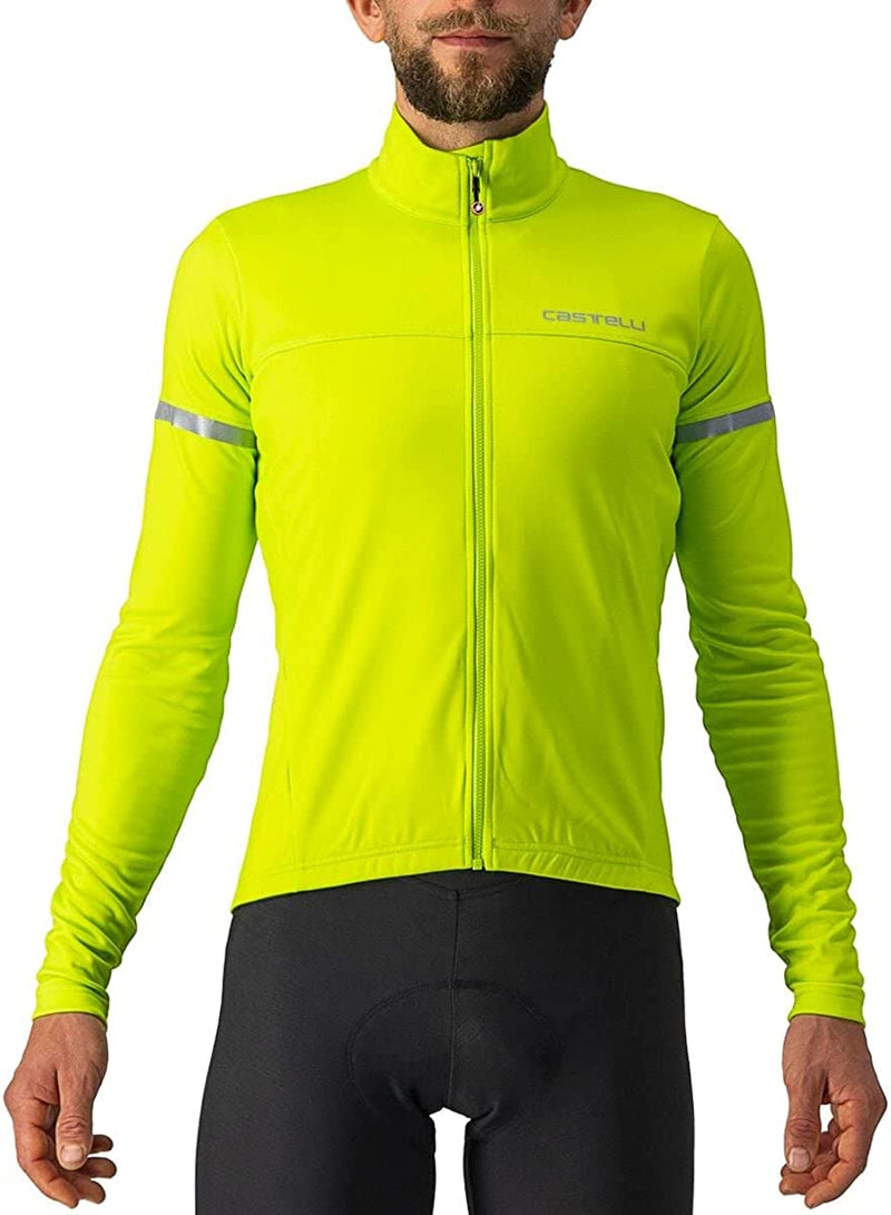 Castelli Cycling Fondo 2 Jersey FZ for Road and Gravel Biking I Cycling Sporting Goods > Outdoor Recreation > Cycling > Cycling Apparel & Accessories Castelli Electric Lime/Silver Reflex X-Large 