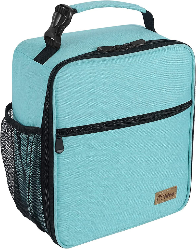 Ccidea Lunch Box for Men Women Adults, Portable Insulated Lunch Bag for Office Work School, Reusable Zippered Bento Lunch Box for Kids (Black) Home & Garden > Lighting > Lighting Fixtures > Chandeliers CCidea Tiffany Blue with zipper  
