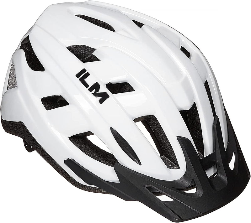 ILM Adult Bike Helmet Mountain & Road Bicycle Helmets for Men Women Cycling Helmet for Commuter Urban Scooter Model B2-17 Sporting Goods > Outdoor Recreation > Cycling > Cycling Apparel & Accessories > Bicycle Helmets ILM White Large-X-Large 