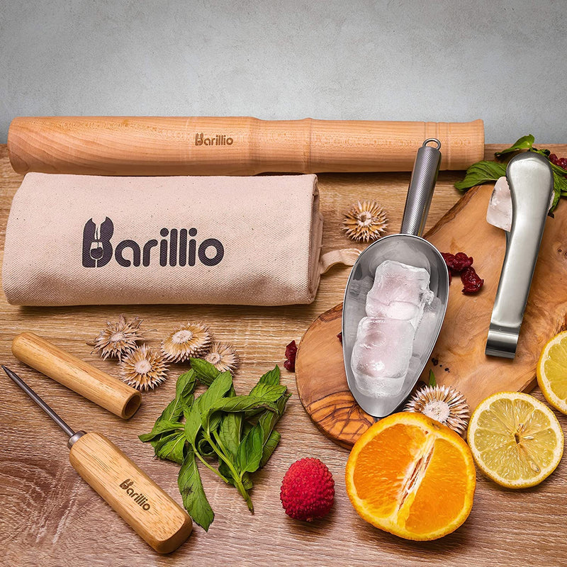 Cocktail Shaker Set Bartender Kit by BARILLIO: Complete Bar Tool Set | Stainless Steel Barware Essentials, Premium Mixology Gear Home & Garden > Kitchen & Dining > Barware barillio   