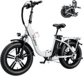 Heybike Ranger Electric Bike for Adults Foldable 20" X 4.0 Fat Tire Step-Thru Electric Bicycle with 500W Motor, 48V 15AH Removable Batteryand Dual Shock Absorber Sporting Goods > Outdoor Recreation > Cycling > Bicycles Heybike White Ranger White 