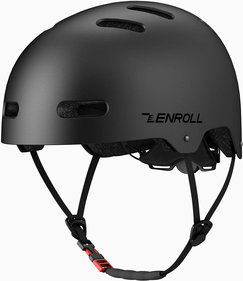 Zenroll Bike Helmets for Adults Lightweight Breathable Men and Women Cycling and Commmuting Sporting Goods > Outdoor Recreation > Cycling > Cycling Apparel & Accessories > Bicycle Helmets ZENROLL Black Large 