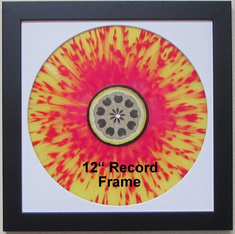 Frame My Collection Picture Disc / 12" LP Vinyl Record Frame Display White Matting (Black Wooden Frame) 45% UV Glass Home & Garden > Decor > Picture Frames Frame My Collection   