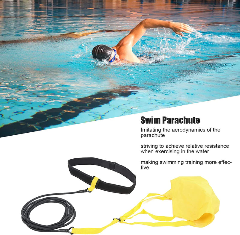 KIWOP Outdoor Equipment Swimming Belt Swimming Training Belt High-Strength Drawstring, Swimming Resistance Umbrella Traction Puller for Adult Freestyle Training Sporting Goods > Outdoor Recreation > Boating & Water Sports > Swimming KIWOP   