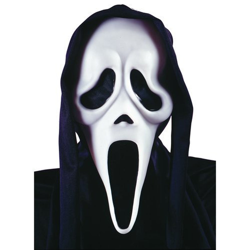 Fun World White PVC Halloween Scream Costume Mask, for Adult Apparel & Accessories > Costumes & Accessories > Masks Generic   