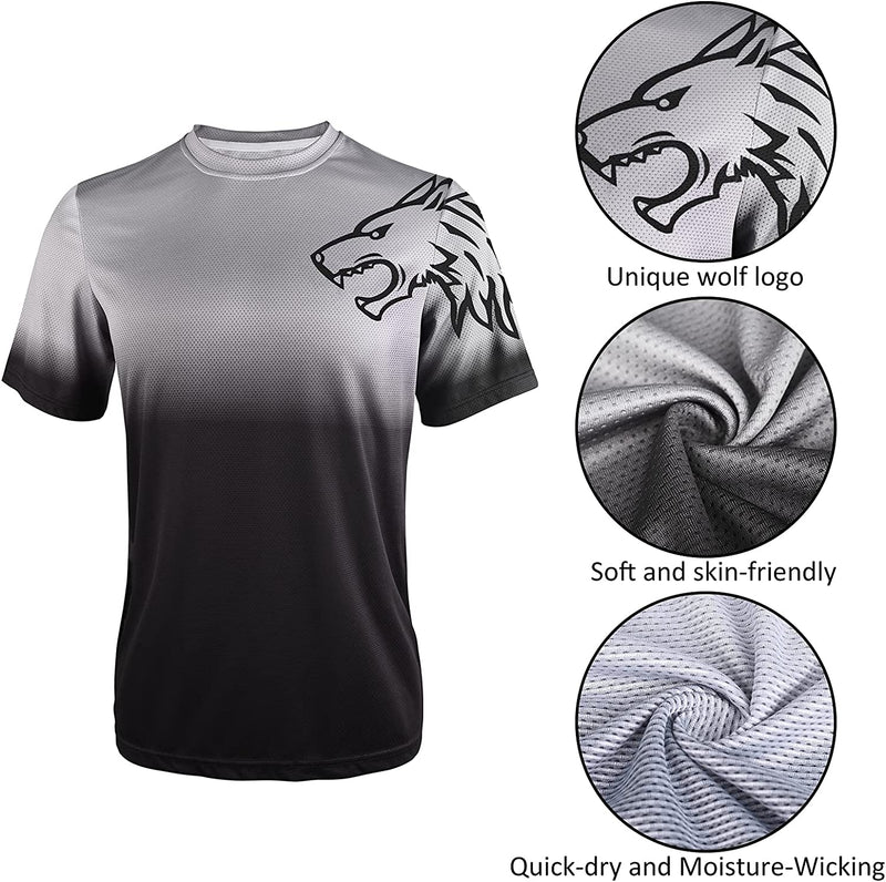 Wisdom Leaves Mens Mountain Bike Jersey Short Sleeve MTB Shirts Moisture-Wicking and Quick-Dry Sporting Goods > Outdoor Recreation > Cycling > Cycling Apparel & Accessories Wisdom Leaves   