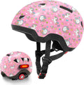 Kids/Toddler Bike Helmet for Boys and Girls, Adjustable Children Skateboarding Helmets from Infant/Baby to Youth Sporting Goods > Outdoor Recreation > Cycling > Cycling Apparel & Accessories > Bicycle Helmets FX Rainbow Unicorn-Light XS for Infant/Toddler 