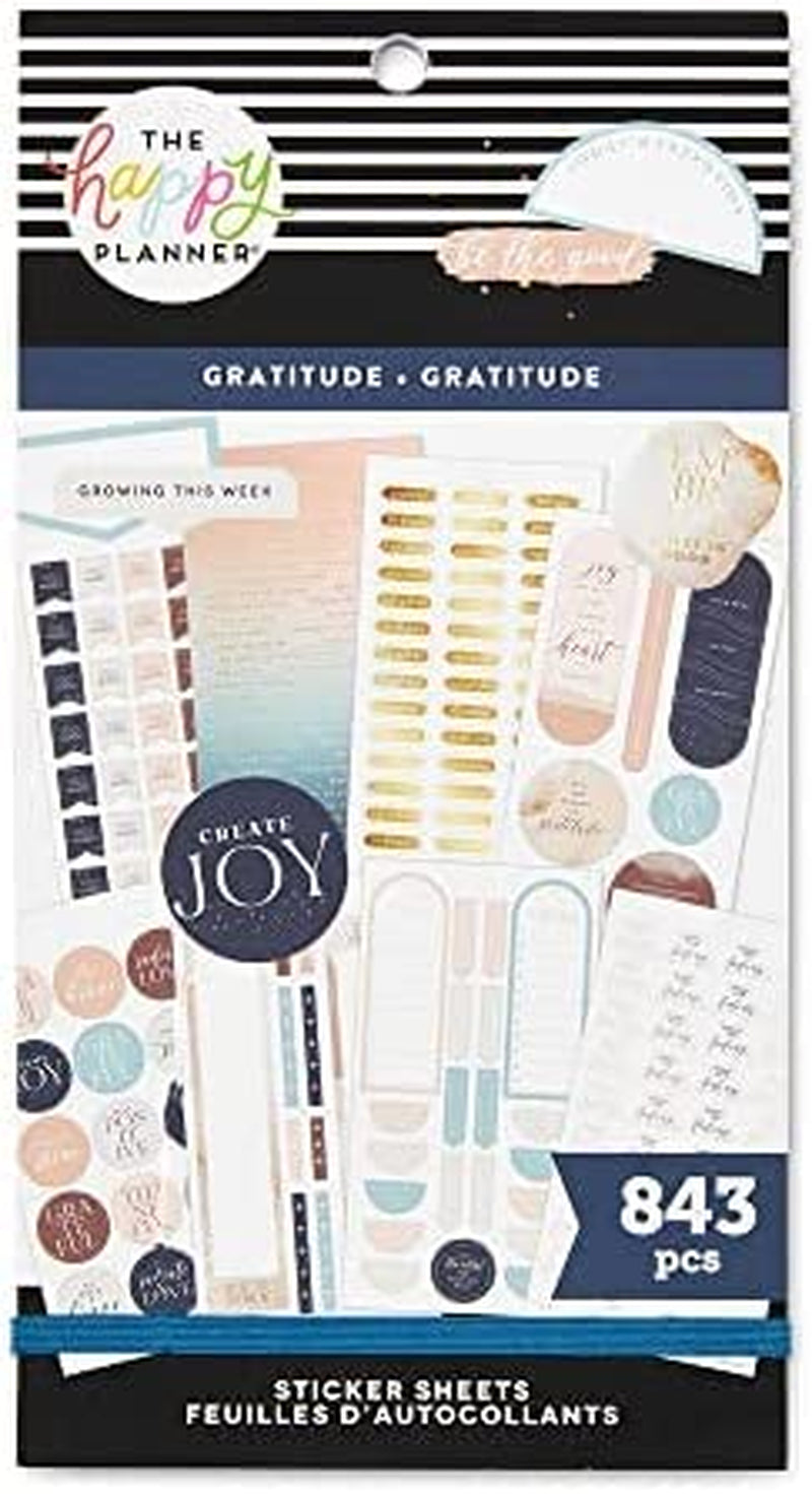 The Happy Planner Sticker Pack for Calendars, Journals and Projects –Multi-Color, Easy Peel – Scrapbook Accessories – Cosmic Watercolor Theme – 30 Sheets, 494 Stickers Total Sporting Goods > Outdoor Recreation > Winter Sports & Activities The Happy Planner Gratitude 30 Sheets 