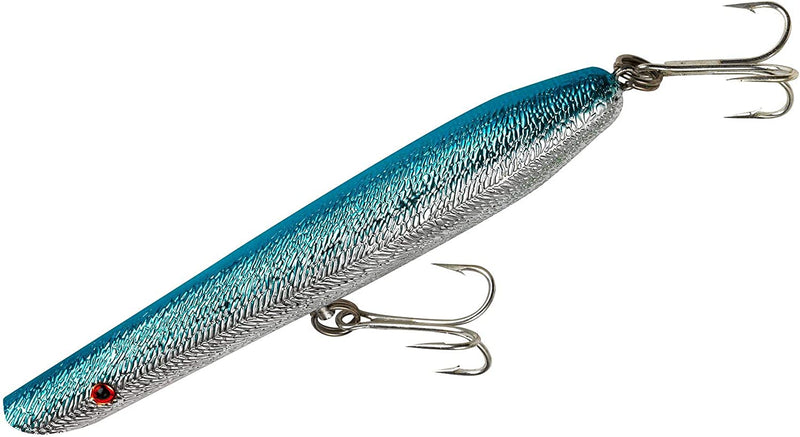 Cotton Cordell Pencil Popper Topwater Fishing Lure Sporting Goods > Outdoor Recreation > Fishing > Fishing Tackle > Fishing Baits & Lures Pradco Outdoor Brands Chrome/Blue 6", 1 oz 