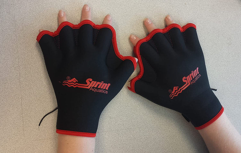 Sprint Aquatics Swim Team Fingerless Gloves - Large Sporting Goods > Outdoor Recreation > Boating & Water Sports > Swimming > Swim Gloves Sprint Aquatics   