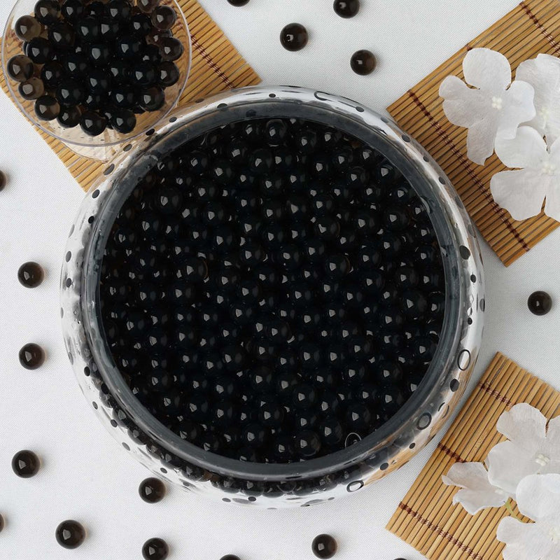 Efavormart 14G BIG round Water Beads Jelly Vase Filler Balls for Wedding Party Event Table Centerpieces Decoration Supply - BLACK Arts & Entertainment > Party & Celebration > Party Supplies Efavormart Black  